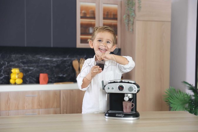 Küchengeräte für Kinderküchen - Kaffeemaschine elektronisch Espresso Kaffeemaschine Smoby - 11