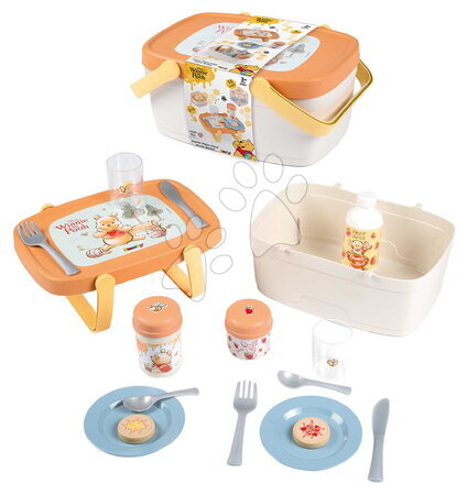Micimackó - Piknikkosár és asztalka 2in1 Micimackó Picnic Basket Smoby