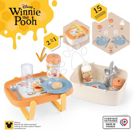 Micimackó - Piknikkosár és asztalka 2in1 Micimackó Picnic Basket Smoby_1