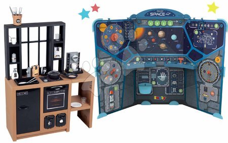 Kuchnie dla dzieci | Strona 5 - Nowoczesny zestaw kuchenny Loft Industrial z ekspresem do kawy Smoby