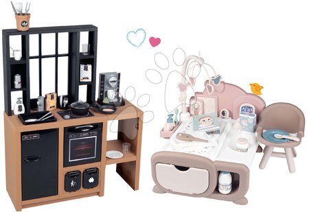 Bucătărie pentru copii seturi - Set bucătărie modernă Loft Industrial Kitchen Smoby - 32
