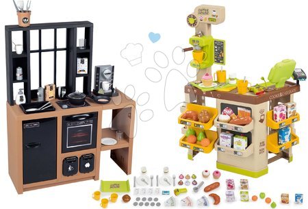 Dětské kuchyňky - Set kuchynka moderná Loft Industrial Kitchen Smoby