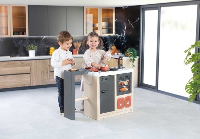 Einfache Spielküchen - Inselküche mit magischen Nudeln Kitchen Island 360° Smoby - 3
