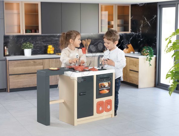 Einfache Spielküchen - Inselküche mit magischen Nudeln Kitchen Island 360° Smoby - 4