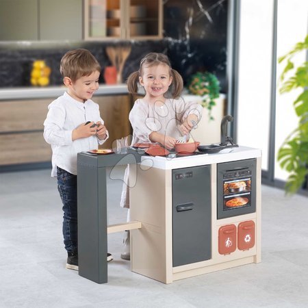 Einfache Spielküchen - Inselküche mit magischen Nudeln Kitchen Island 360° Smoby - 6