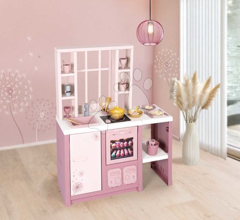 Ab 3 bis 6 Jahren vom Hersteller Smoby - Elektronische Küche mit magischen Nudeln Loft Fleur Pink 360° Smoby_1