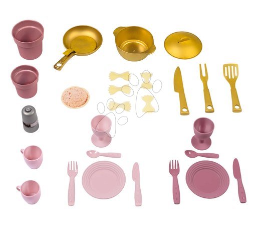 Elektronische Spielküchen - Elektronische Küche mit magischen Nudeln Loft Fleur Pink 360° Smoby - 2