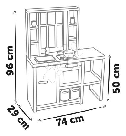 Elektronische Spielküchen - Elektronische Küche mit magischen Nudeln Loft Fleur Pink 360° Smoby - 5