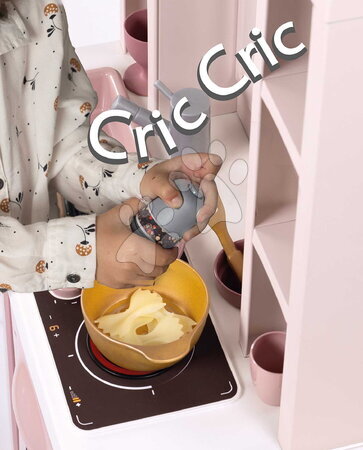 Elektronikus játékkonyhák - Játékkonyha elektronikus mágikus tésztával Loft Fleur Pink 360° Smoby - 6