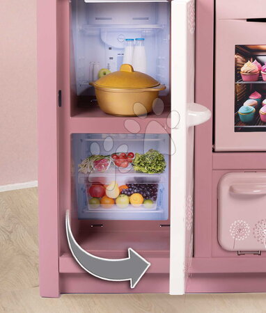 Elektronikus játékkonyhák - Játékkonyha elektronikus mágikus tésztával Loft Fleur Pink 360° Smoby - 4