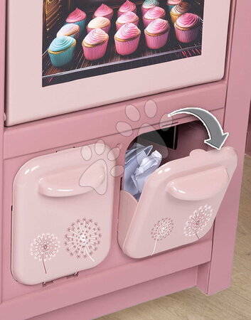 Elektronikus játékkonyhák - Játékkonyha elektronikus mágikus tésztával Loft Fleur Pink 360° Smoby - 8