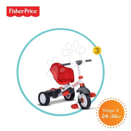 Tříkolky od 10 měsíců - Tříkolka Fisher-Price Charm Touch Steering smarTrike - 3