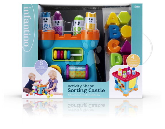 Vývoj motoriky - Hrad s vkládacími tvary Activity Shape Sorting Castle Infantino - 5