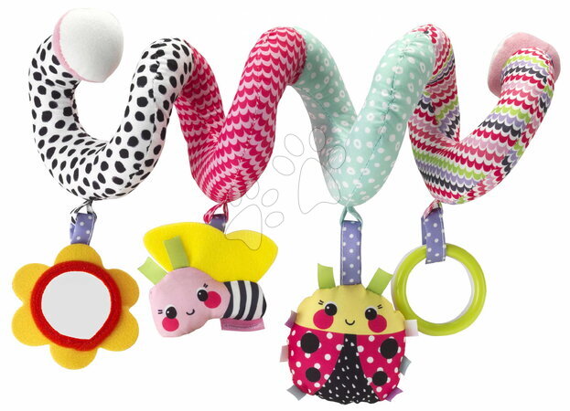 Sonagli e massaggiagengive - Špirála s aktivitami Pink Spiral Activity Toy Infantino