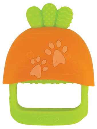 Bébijátékok | Oldal 15 - Rágóka Handy Dandy Teething Mitt Carrot Silicone Infantino 