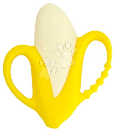 Hračky pro nejmenší | Strana 16 - Silikonové kousátko Banán Lil' Nibbles Textured Silicone Teether™ Banana Infantino