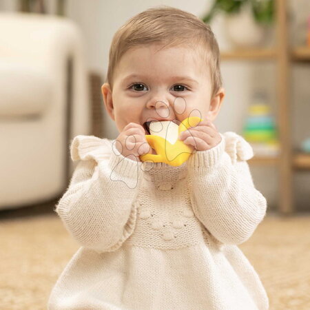 Hračky pro nejmenší | Strana 16 - Silikonové kousátko Banán Lil' Nibbles Textured Silicone Teether™ Banana Infantino_1