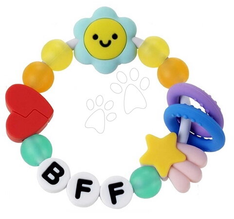 Sonagli e massaggiagengive - Silikónové hryzátko Friendship Teether BFF Silicone Infantino