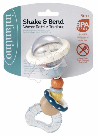 Hračky pro nejmenší | Strana 16 - Chrastítko s kousátkem Shake & Bend Water Rattle Teether Infantino_1