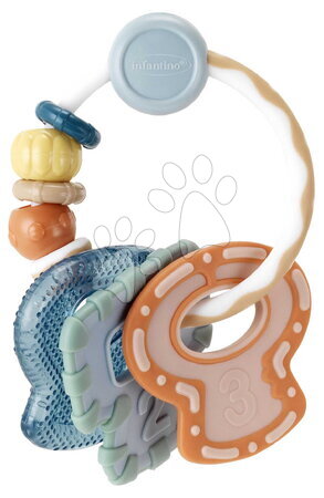 Hračky pro nejmenší | Strana 16 - Chrastítko s kousátky Klíče Cool & Chew Teether Keys Muted Color Infantino