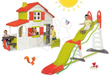 Domki ze zjeżdżalnią - Zestaw domek Maison Duplex Smoby - 25