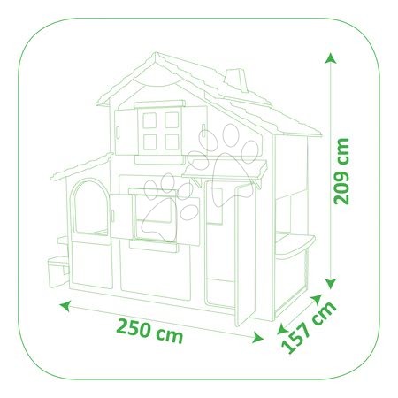 Domečky pro děti - Domeček Maison Duplex dvoupatrový Smoby - 11