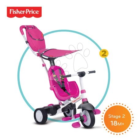 Tříkolky od 10 měsíců - Tříkolka Fisher-Price Charisma Touch Steering smarTrike - 2