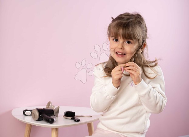 Schminktisch für Kinder - Set Friseurin mit elektronischem Haartrockner My Beauty Hair Smoby  - 3