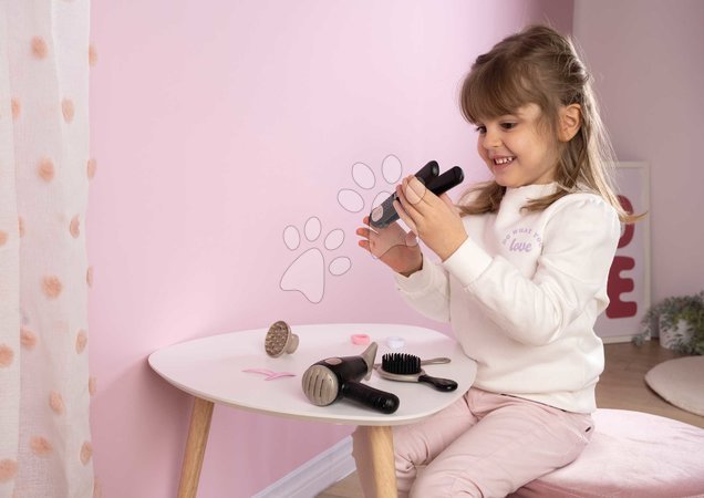 Schminktisch für Kinder - Set Friseurin mit elektronischem Haartrockner My Beauty Hair Smoby  - 4