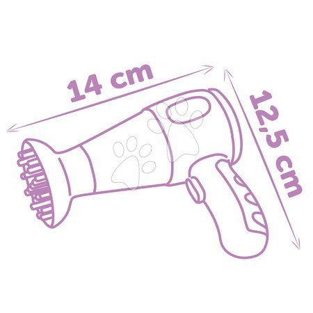 Schminktisch für Kinder - Friseurin mit elektronischem Haartrockner Disney Prinzessinnen Haarset Smoby - 3