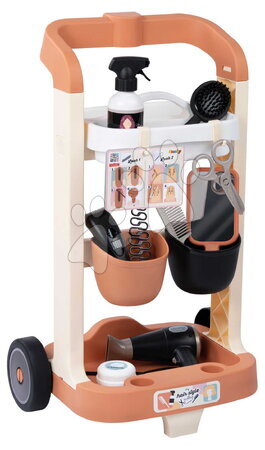 Kosmetický stolek pro děti - Kadeřnický vozík s elektronickým fénem na vlasy My Hair Style Trolley Smoby