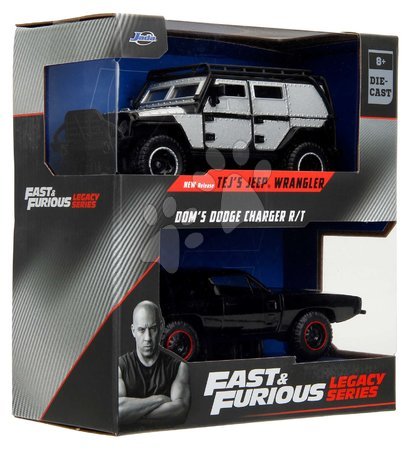 Modely - Autíčka Tejs Jeep Wrangler a Dodge Charger 1970 Fast & Furious Twin Pack Jada - 7