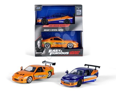 Modele - Autka Nissan Silvia S15 2001 i Toyota Supra 1995 Fast & Furious Twin Pack Jada - 3