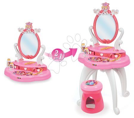 Măsuță cosmetică pentru copii - Masă cosmetică cu scăunel Prințese Disney Smoby - 6