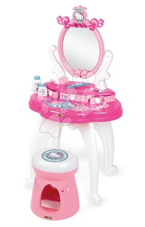 Kozmetične mizice kompleti - Komplet kozmetična mizica s stolčkom Hello Kitty Smoby_1