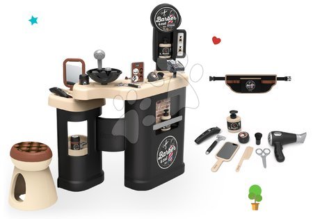 Dětský kosmetický stolek - Set holičství trojkřídlé Barber Cut&Barber Shop Smoby