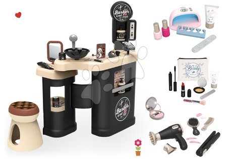 Dětský kosmetický stolek - Set holičství trojkřídlé Barber Cut&Barber Shop Smoby