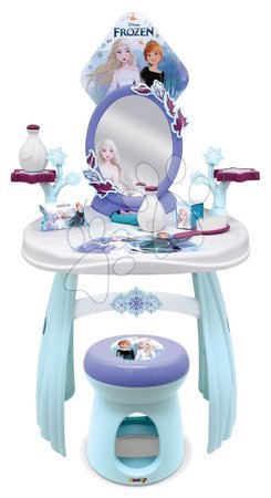 Hry na profesie - Kozmetický stolík so stoličkou Frozen Hairdresser Smoby