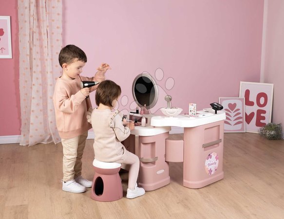 Schminktisch für Kinder - Kosmetiktisch mit elektronischem Föhn My Beauty Center 3-in-1 von Smoby - 5