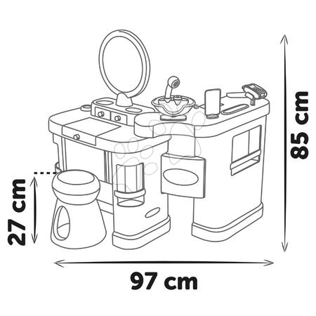 Schminktisch für Kinder - Kosmetiktisch mit elektronischem Föhn My Beauty Center 3-in-1 von Smoby - 16