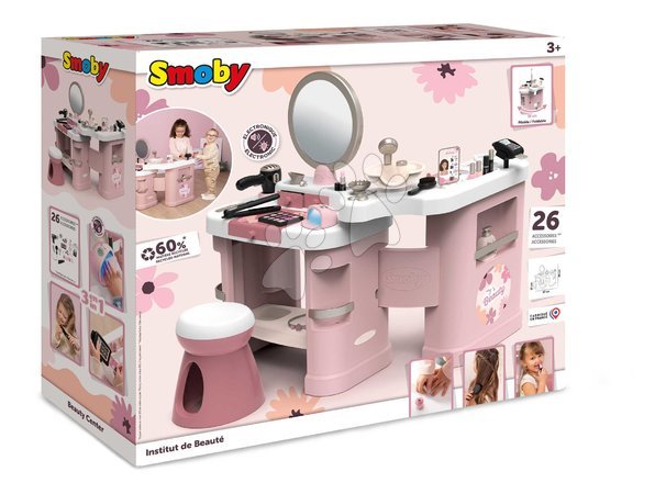 Schminktisch für Kinder - Kosmetiktisch mit elektronischem Föhn My Beauty Center 3-in-1 von Smoby - 17