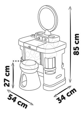 Schminktisch für Kinder - Kosmetiktisch mit verstellbarem Spiegel My Beauty Dressing Table Smoby - 21