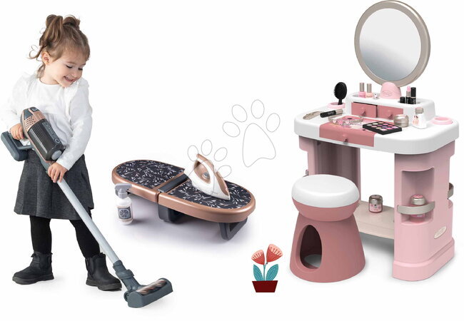 Kosmetické stolky sety | Strana 2 - Set kosmetický stolek s žehlicím prknem My Beauty Dressing Table Smoby