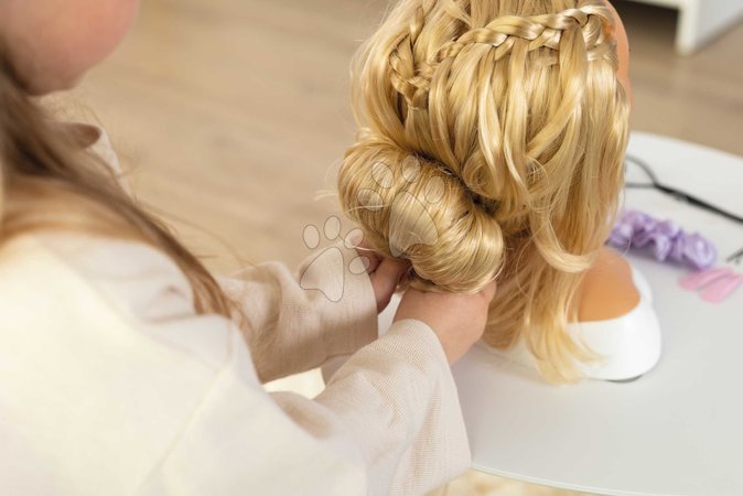 Schminktisch für Kinder - Frisierkopf für Friseure mit hellen Haaren My Beauty Blonde Styling Head Smoby - 12
