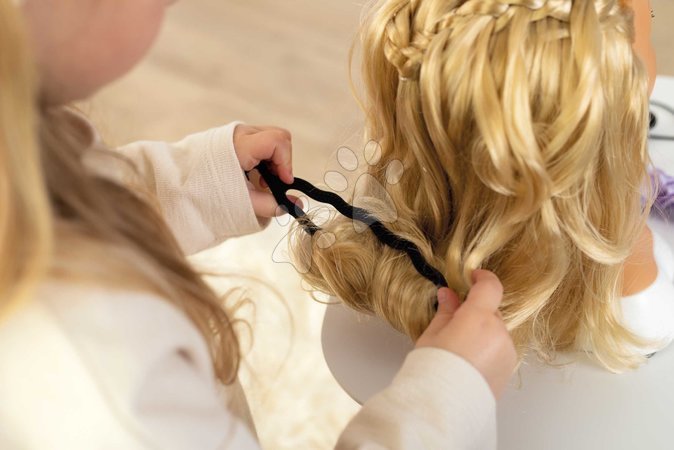 Smoby My Beauty Testa Afro Styling Con 23 Accessori, Trucco Termosensibile E Ventose, Giocattolo Per Bambine Dai 3 Anni
