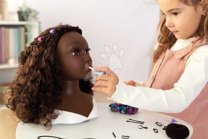 Schminktisch für Kinder - Frisierkopf für Friseure mit dunklen Haaren My Beauty Styling Head Smoby - 12