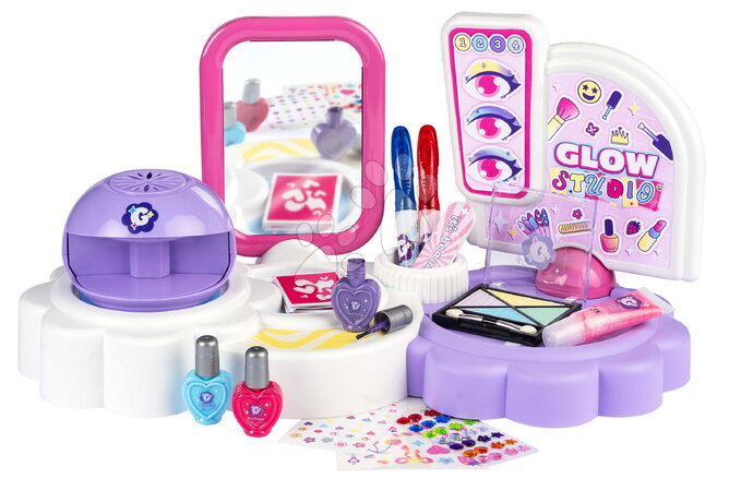  - Козметичен кът с огледало 3в1 Glam 3в1 Glow Studio Smoby