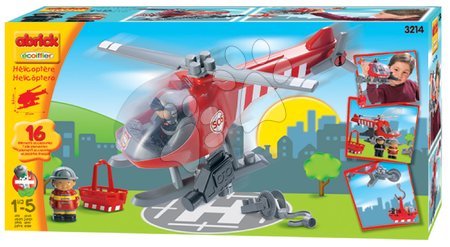 Stavebnice Abrick - Stavebnice Abrick Záchranářská helikoptéra Écoiffier - 2