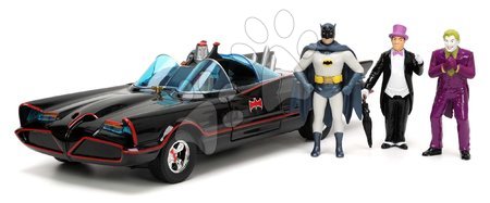 Hračky pre deti od 6 do 9 rokov - Autíčko Batman Classic Batmobile 1966 Deluxe Jada