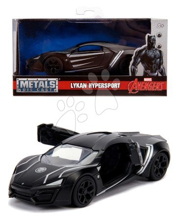 Modely - Autíčko Marvel Black Panther Lykan Hypersport Jada - 9